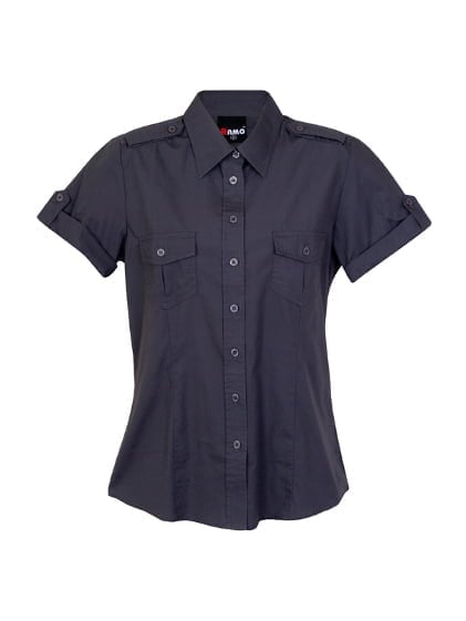 Ladies Military Short Sleeve Shirt