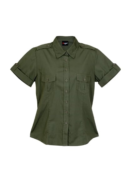 Ladies Military Short Sleeve Shirt