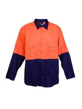 100% Combed Cotton Drill Long Sleeve Shirt