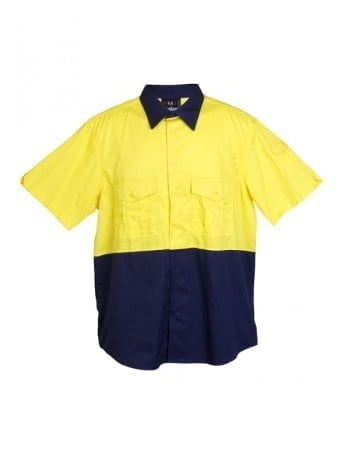 100% Combed Cotton Drill Short Sleeve Shirt