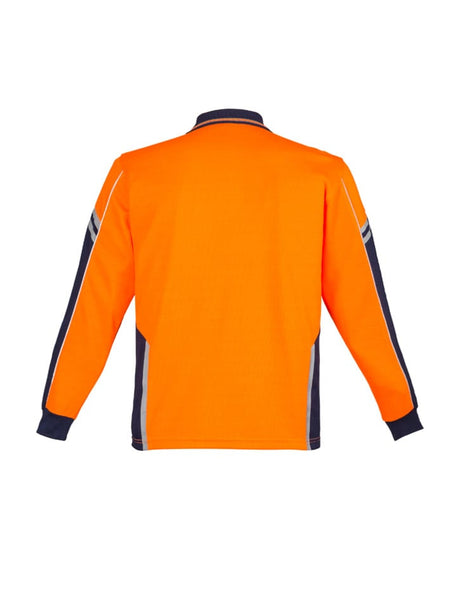 Mens Hi Vis Squad Long Sleeve Polo