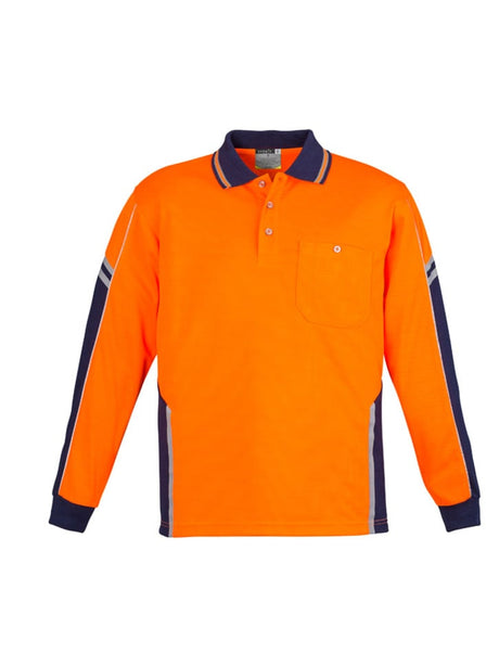 Mens Hi Vis Squad Long Sleeve Polo