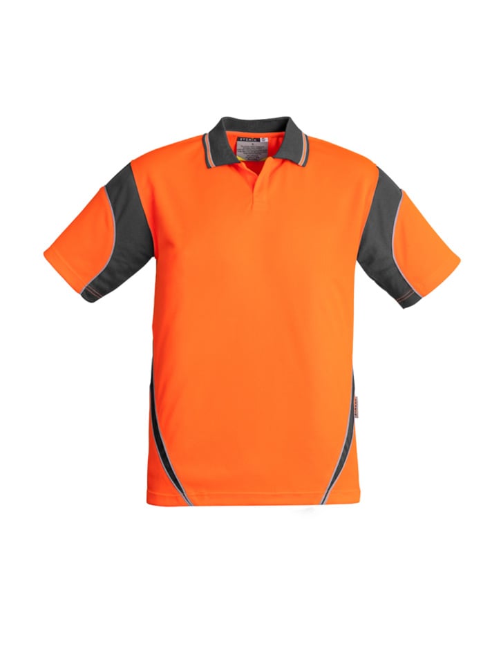 Mens Hi Vis Aztec Short Sleeve Polo