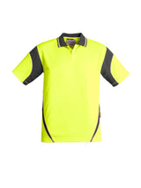 Mens Hi Vis Aztec Short Sleeve Polo