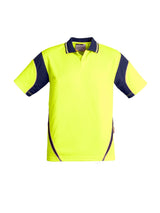 Mens Hi Vis Aztec Short Sleeve Polo