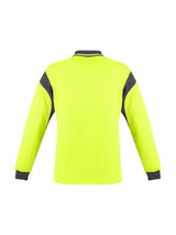 Mens Hi Vis Aztec Long Sleeve Polo