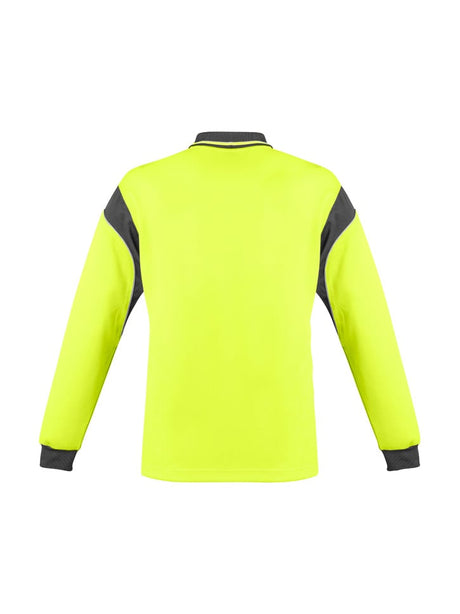 Mens Hi Vis Aztec Long Sleeve Polo