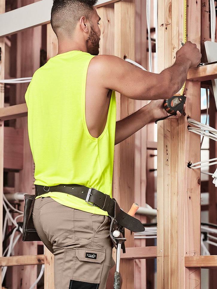 Mens Hi Vis Sleeveless Tee