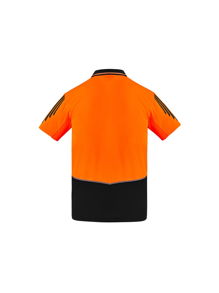 Mens Hi Vis Flux Short Sleeve Polo