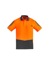 Mens Hi Vis Flux Short Sleeve Polo