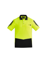 Mens Hi Vis Flux Short Sleeve Polo