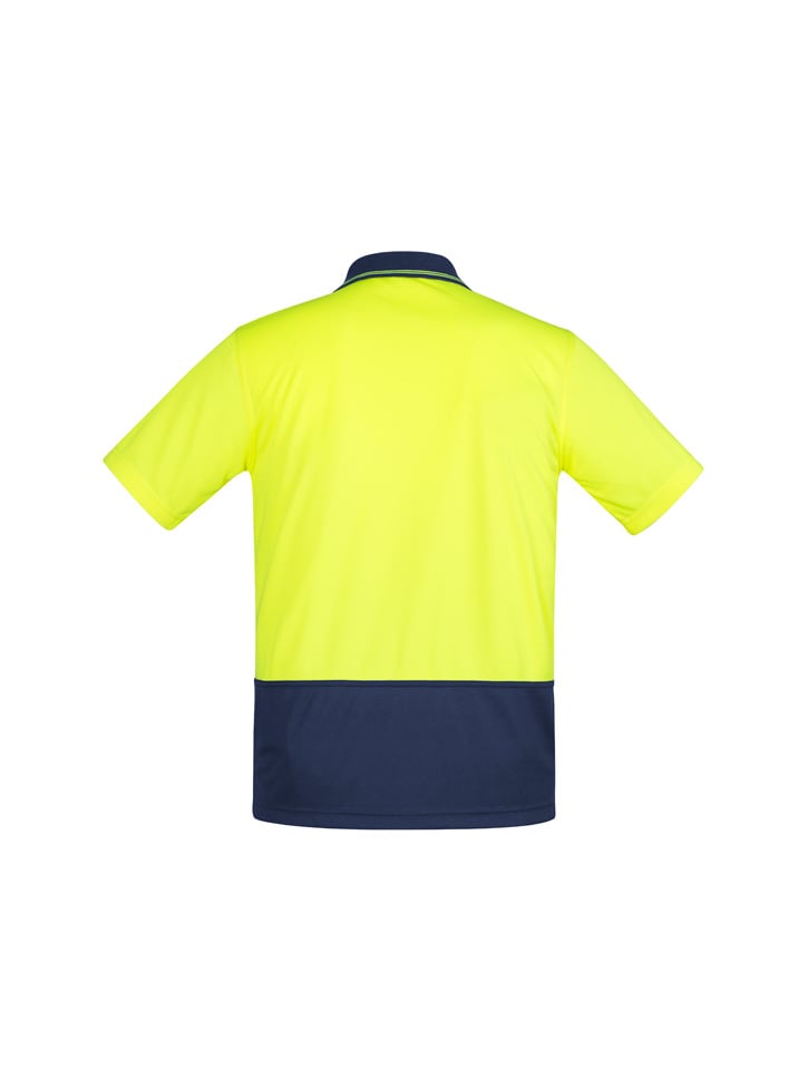 Mens Comfort Back Hi Vis Short Sleeve Polo