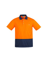 Mens Comfort Back Hi Vis Short Sleeve Polo