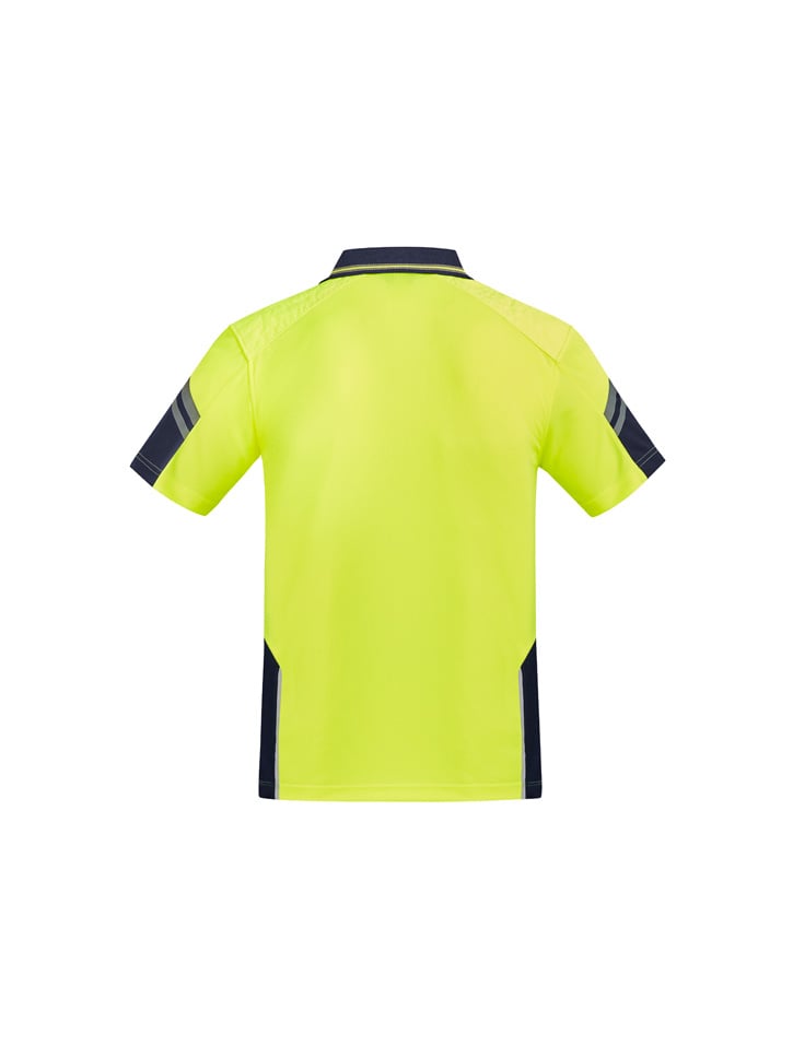 Mens Reinforced Hi Vis Squad Short Sleeve Polo