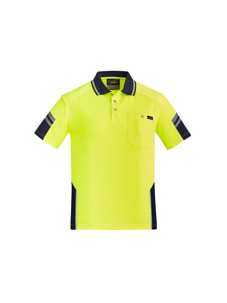 Mens Reinforced Hi Vis Squad Short Sleeve Polo