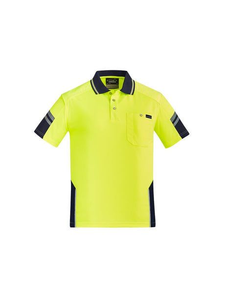 Mens Reinforced Hi Vis Squad Short Sleeve Polo