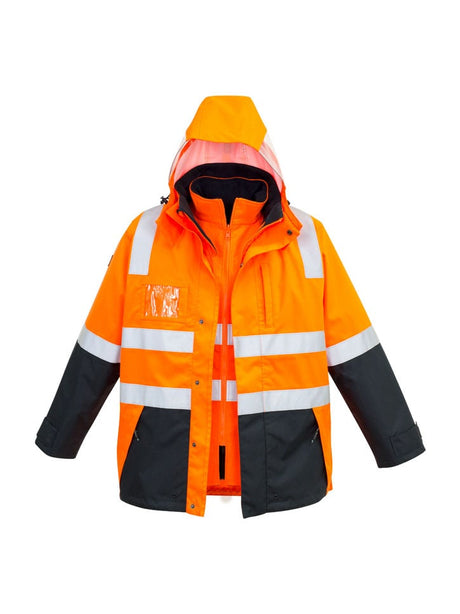 Mens Hi Vis 4 in 1 Waterproof Jacket