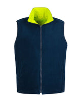 Mens Hi Vis Lightweight Fleece Lined Vest