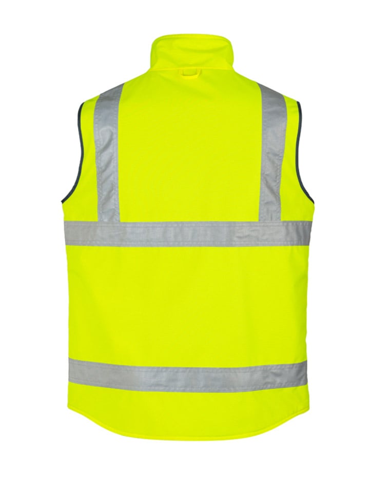 Mens Hi Vis Lightweight Fleece Lined Vest