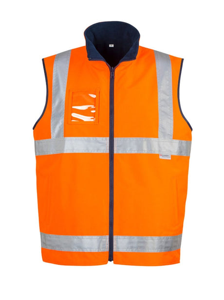 Mens Hi Vis Lightweight Fleece Lined Vest