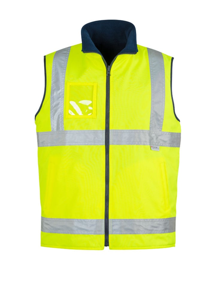 Mens Hi Vis Lightweight Fleece Lined Vest