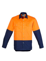 Mens Hi Vis Spliced Industrial Shirt