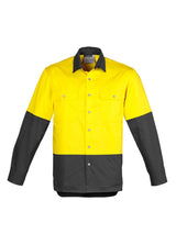 Mens Hi Vis Spliced Industrial Shirt