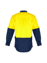 Mens Hi Vis Rugged Cooling Long Sleeve Spliced Shirt