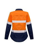 Womens Hi Vis Rugged Cooling Taped Long Sleeve Spliced Shirt