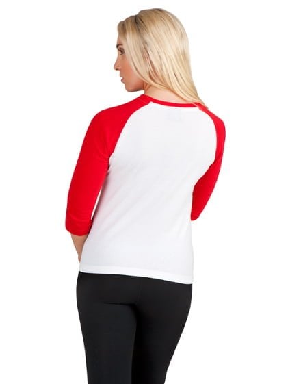 Ladies 3/4 Sleeve Raglan Tee