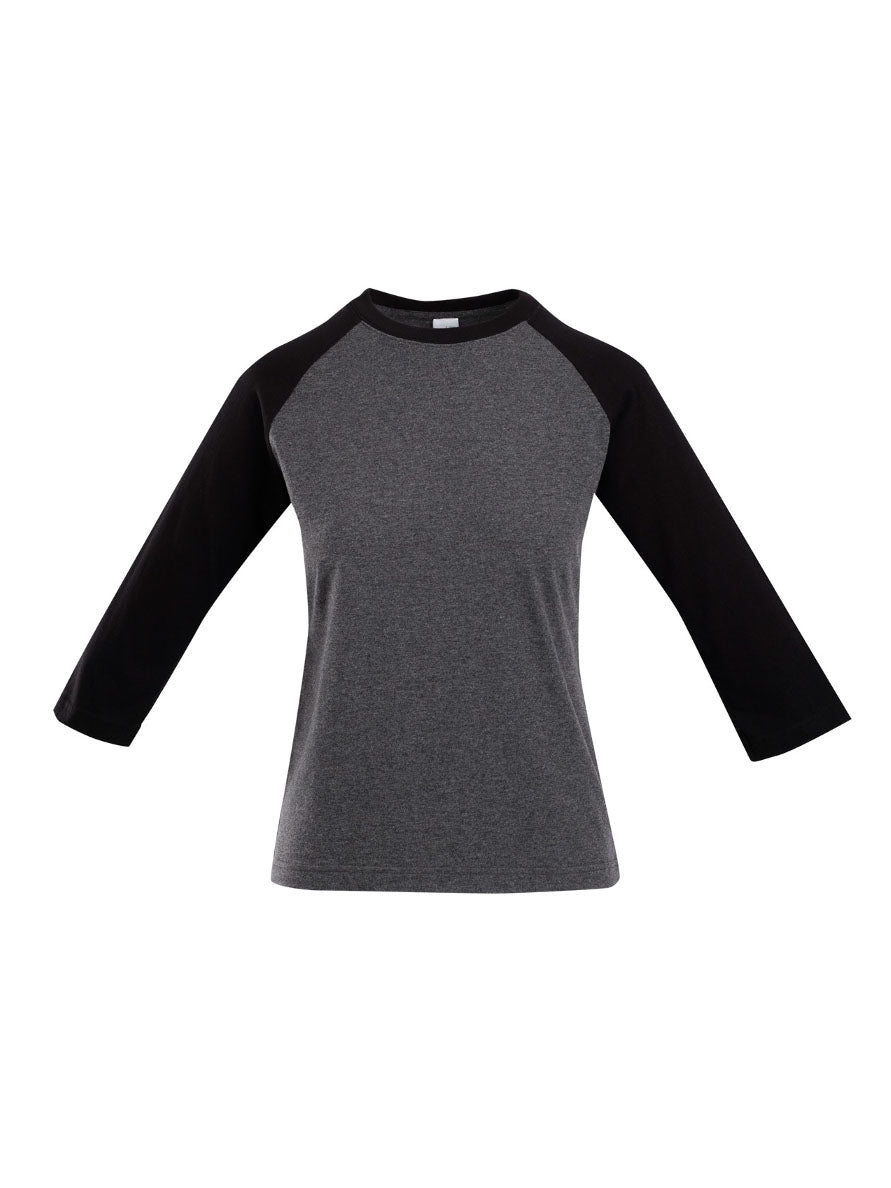 Ladies 3/4 Sleeve Raglan Tee