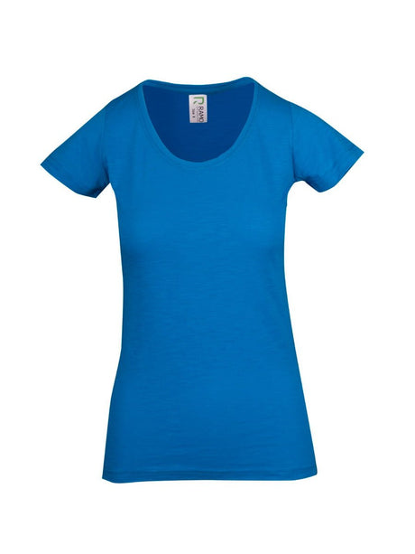Ladies Raw Cotton Wave Tee
