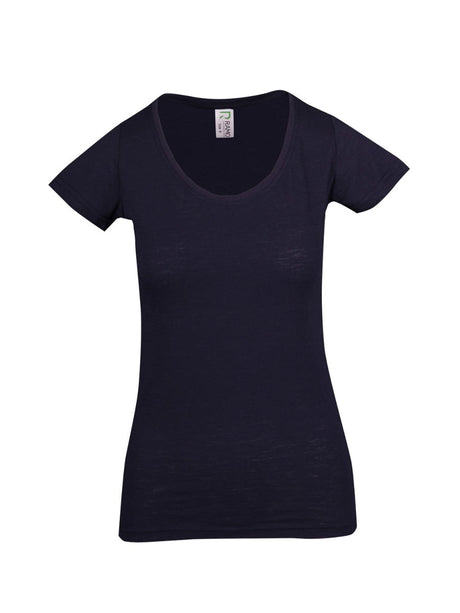 Ladies Raw Cotton Wave Tee