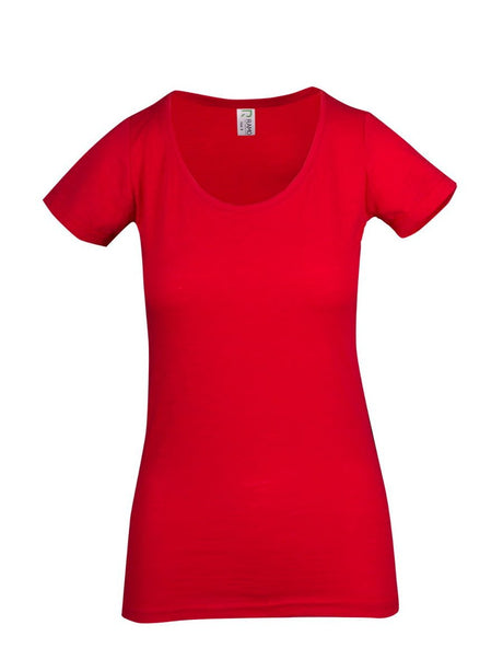 Ladies Raw Cotton Wave Tee