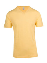 Mens Raw Cotton Wave V-Neck Tee