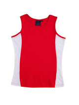 Ladies TrueDry Mesh Contrast Singlet