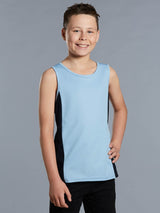 Kids TrueDry Mesh Contrast Singlet