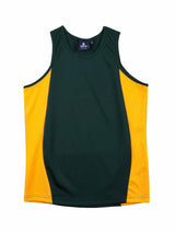 Kids TrueDry Mesh Contrast Singlet