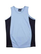 Kids TrueDry Mesh Contrast Singlet