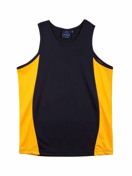 Mens TrueDry Mesh Contrast Singlet