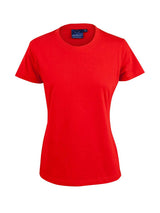 Ladies Savvy 100% Cotton Semi-Fitted Short Sleeve Tee Shirt