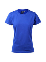 Ladies Savvy 100% Cotton Semi-Fitted Short Sleeve Tee Shirt