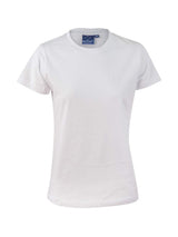 Ladies Savvy 100% Cotton Semi-Fitted Short Sleeve Tee Shirt