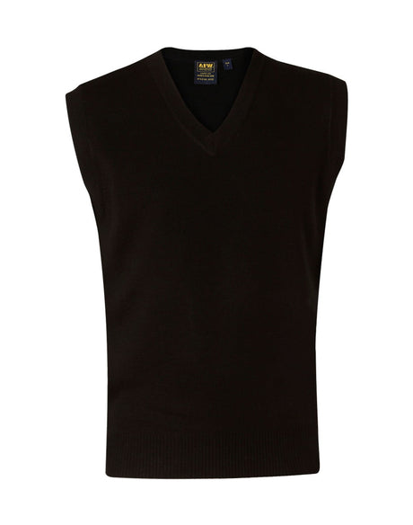 Unisex Wool/Acrylic V-Neck Vest