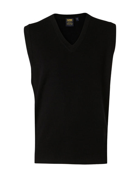 Unisex Wool/Acrylic V-Neck Vest