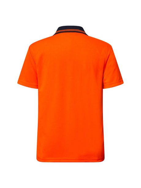 Hi Vis Short Sleeve Micromesh Polo with Pocket