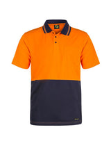 Hi Vis Short Sleeve Cotton Back Polo with Pocket