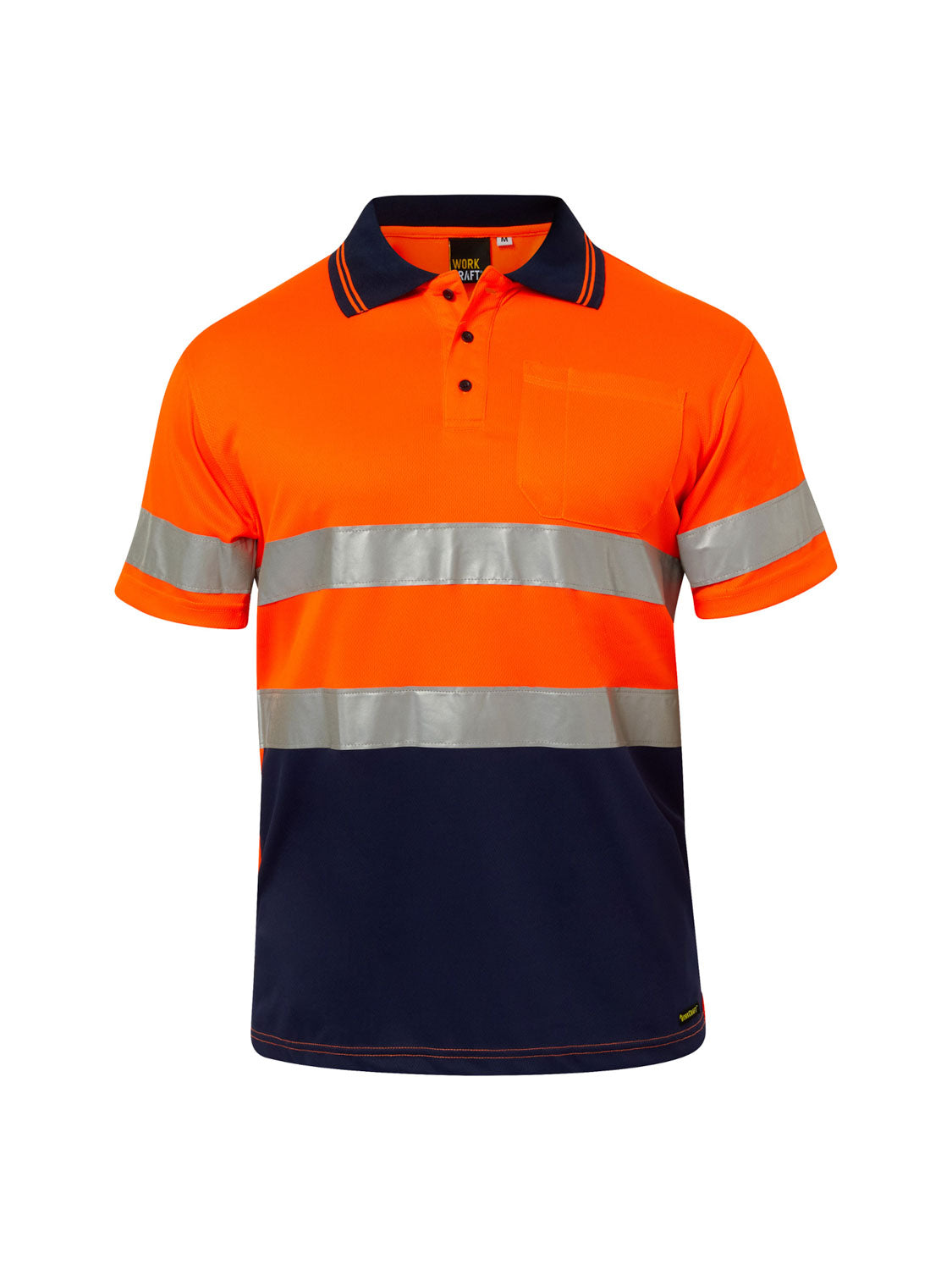 Hi Vis Short Sleeve Micromesh Reflective Polo with Pocket