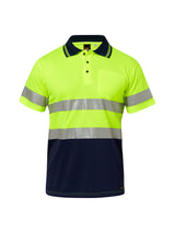 Hi Vis Short Sleeve Micromesh Reflective Polo with Pocket