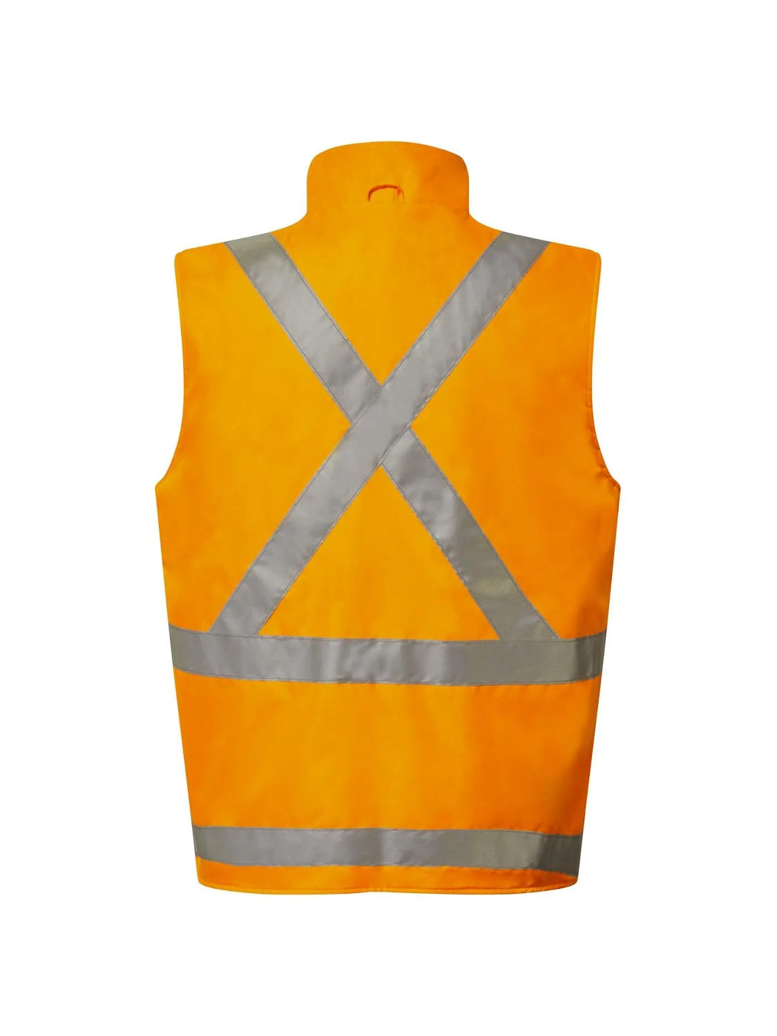 NSW Rail Hi Vis Reversible Fleece Reflective Vest with X Pattern
